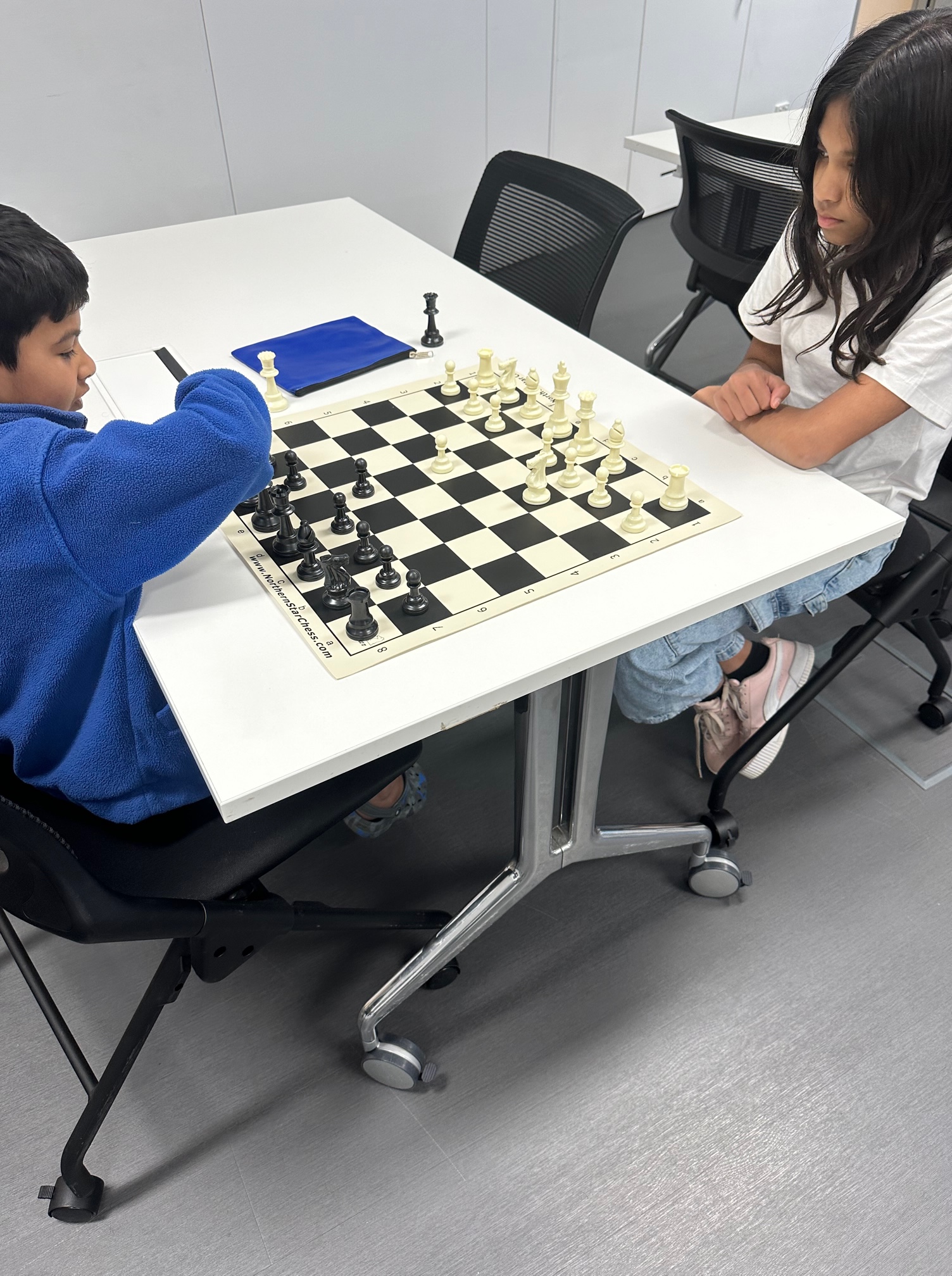 Two students after a chess class